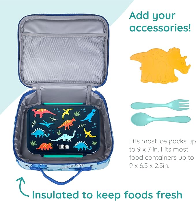 Wildkin JumpOff Jo Insulated Lunch Box – Durable, Reusable - Image 5