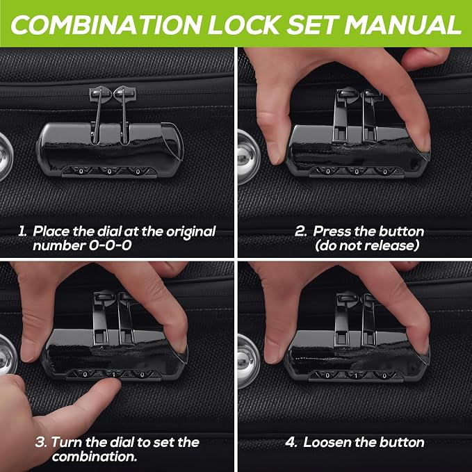 Fireproof Document Box with Combination Lock, Fireproof Water-Resistant Hard - Image 4