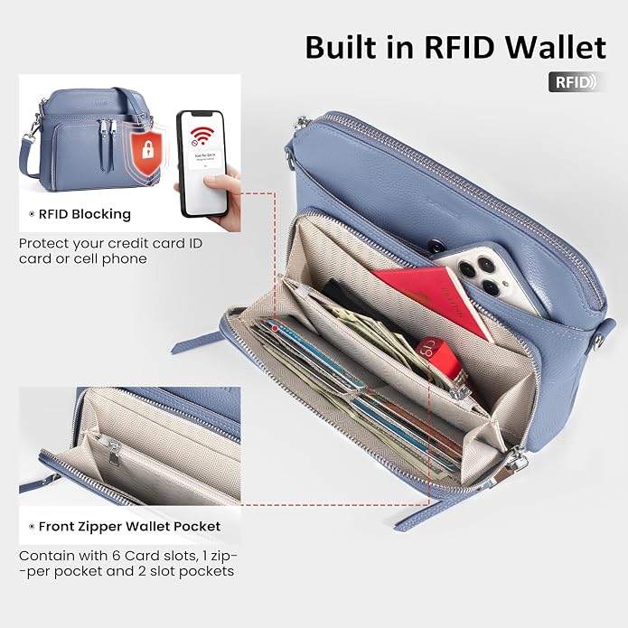 befen Genuine Leather Crossbody Purses - Image 2