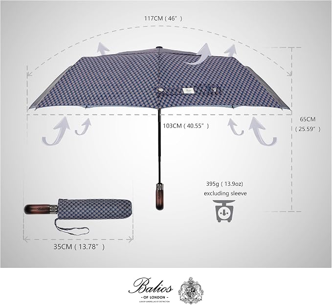 Balios Travel Folding Umbrella - Image 4