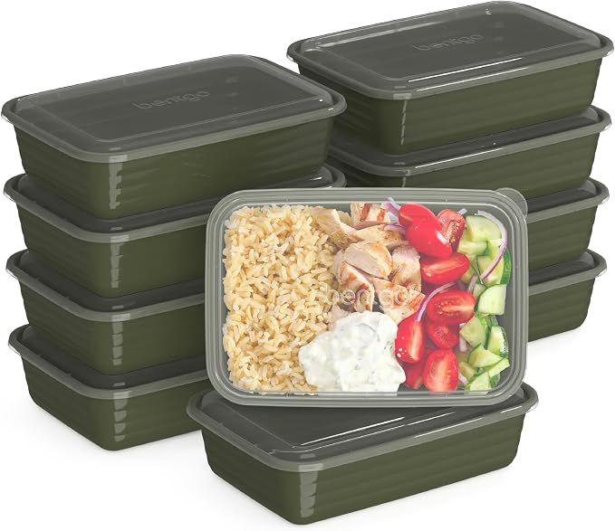 Bentgo 20-Piece Lightweight, Reusable BPA-Free 1-Compartment Containers by Bentgo