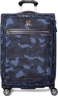 Travelpro Platinum Elite Softside Expandable Checked Luggage, 8 Wheel Spinner by Travelpro