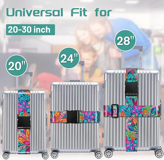 Slohif Luggage Straps for Suitcases Travel Belt Accessories Luggage Connector - Image 3