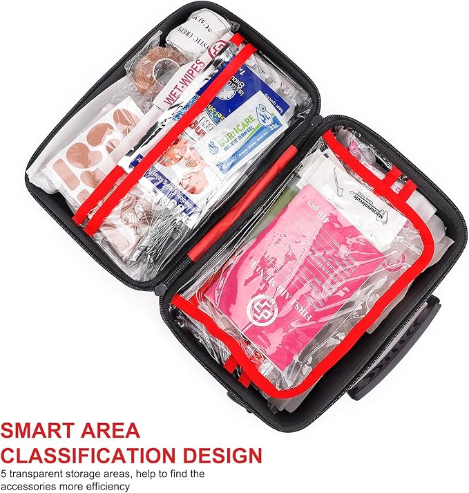 410 Piece Waterproof Hard Shell First Aid Kit - Image 5