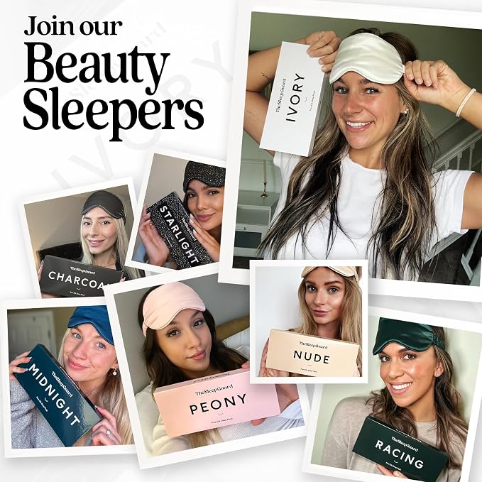 Pure Silk Sleep Mask Light Blocking Travel Essentials. Eye Masks - Image 7