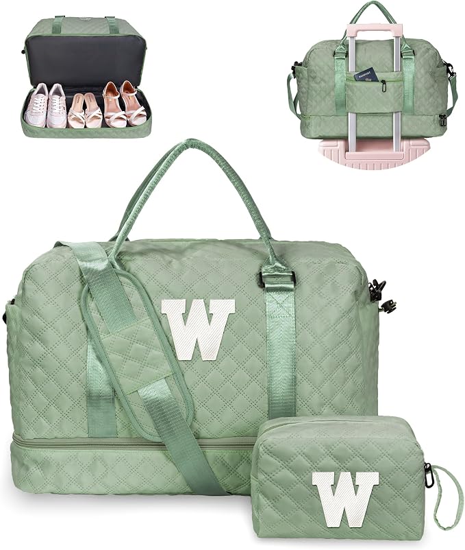 Gifts for College Girls-Initial Travel Bag by Vogewood