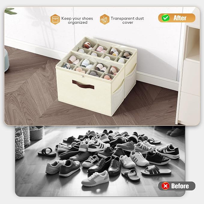 Budding Joy 2 Pack Shoe Organizer - Image 3
