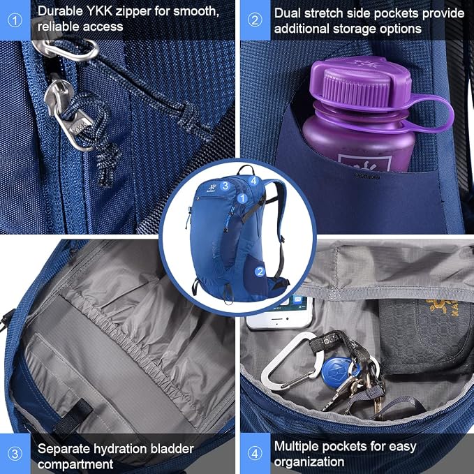 KAILAS Q-WIND II 28L Hiking Daypack Waterproof Lightweight Backpack - Image 3