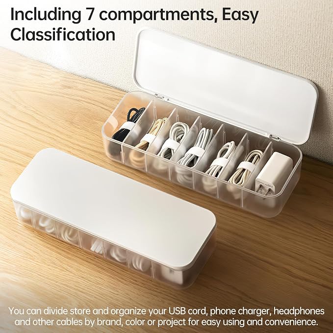 2 Pcs Cable Organizer Storage Box - Image 6