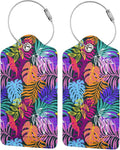 2PC Tropical Leaves Luggage Tags by OUZPGAQ