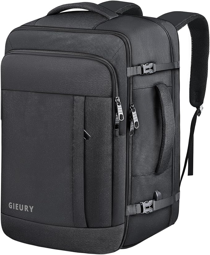Carry On Backpack, 50L Travel Backpack, Luggage Backpack TSA Flight Approved by Gieury