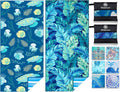 2 Pack Microfiber Thin Lightweight Beach Towel Sand Free Quick Dry Absorbent by WIDDONEN