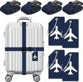 Weewooday 8 Pcs Luggage Straps Suitcase Tags Set by Weewooday
