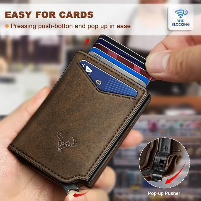 BULLIANT Men Wallet Leather Wallet Card Holders Money Clip - Image 4