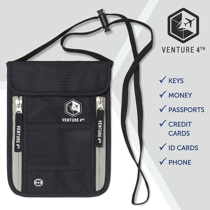 VENTURE 4TH Passport Holder Neck Wallet - Image 7