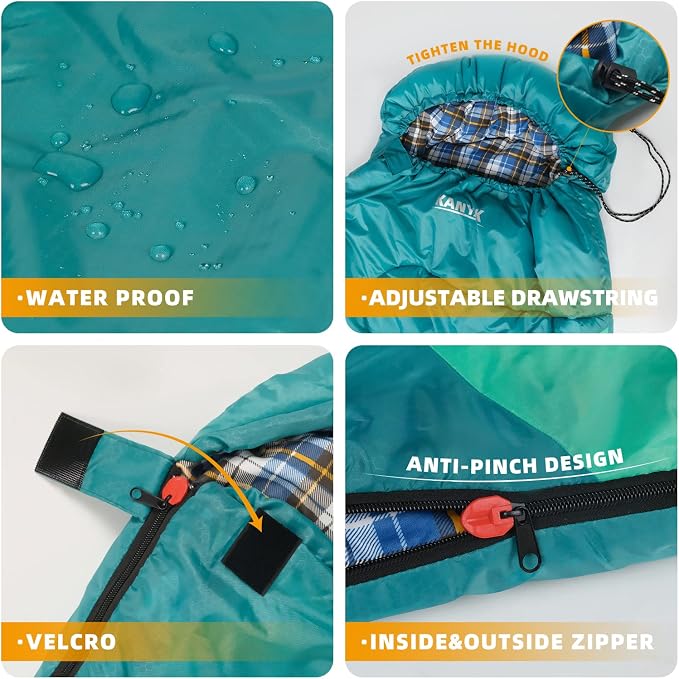 Camping Sleeping Bag, 32℉ Sleeping Bags - Image 3