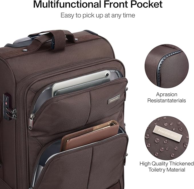 Hanke 28 Inch Softside Expandable Luggage - Image 5