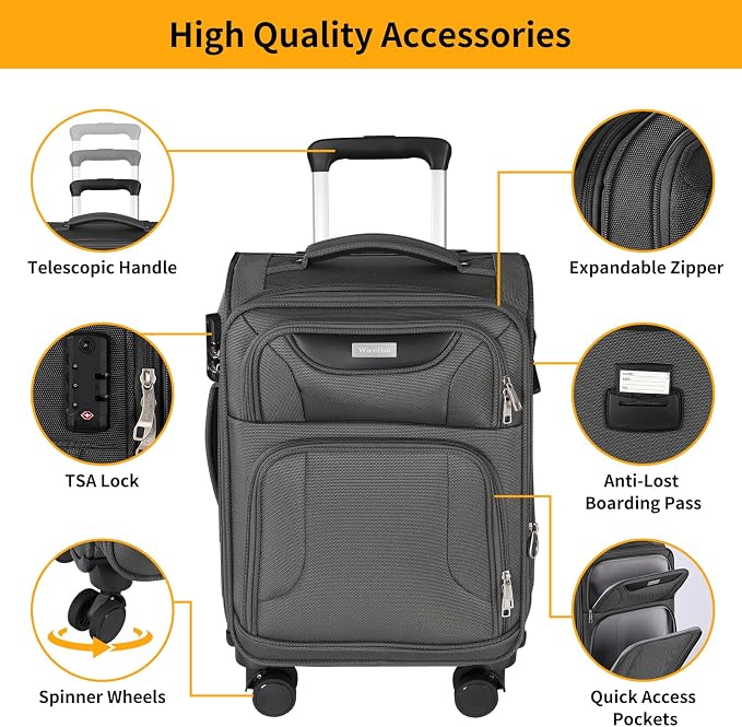 3-Piece Softside Expandable Luggage Set - Image 7