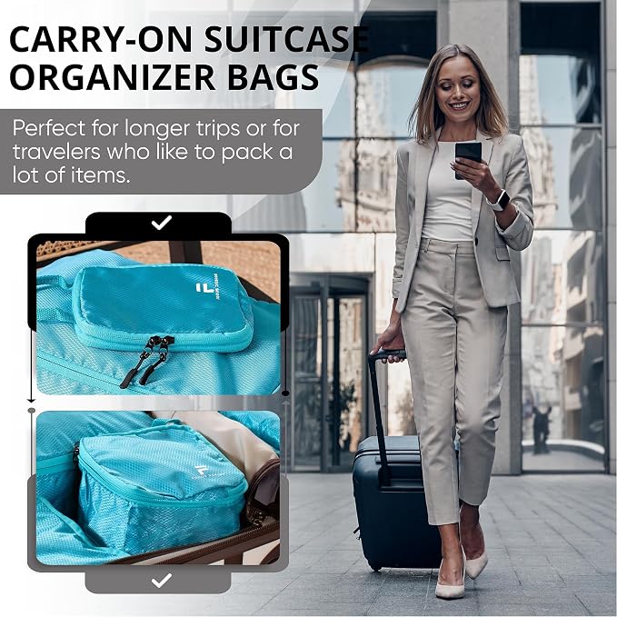 8 Piece Compression Packing Cubes Set - Image 4