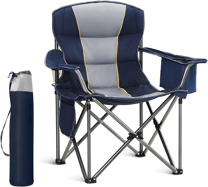 HIGH POINT SPORTS Oversized Portable Folding Camping Chair, 450 LBS Support by HIGHPOINTSPORTS