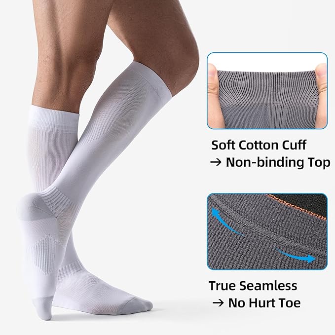 3 Pairs Compression Socks 15-20 mmHg - Image 3