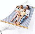 Double Hammock with Spreader Bar, Soft Pillow, Max Load 500lbs, Portable Hammock by Unknown