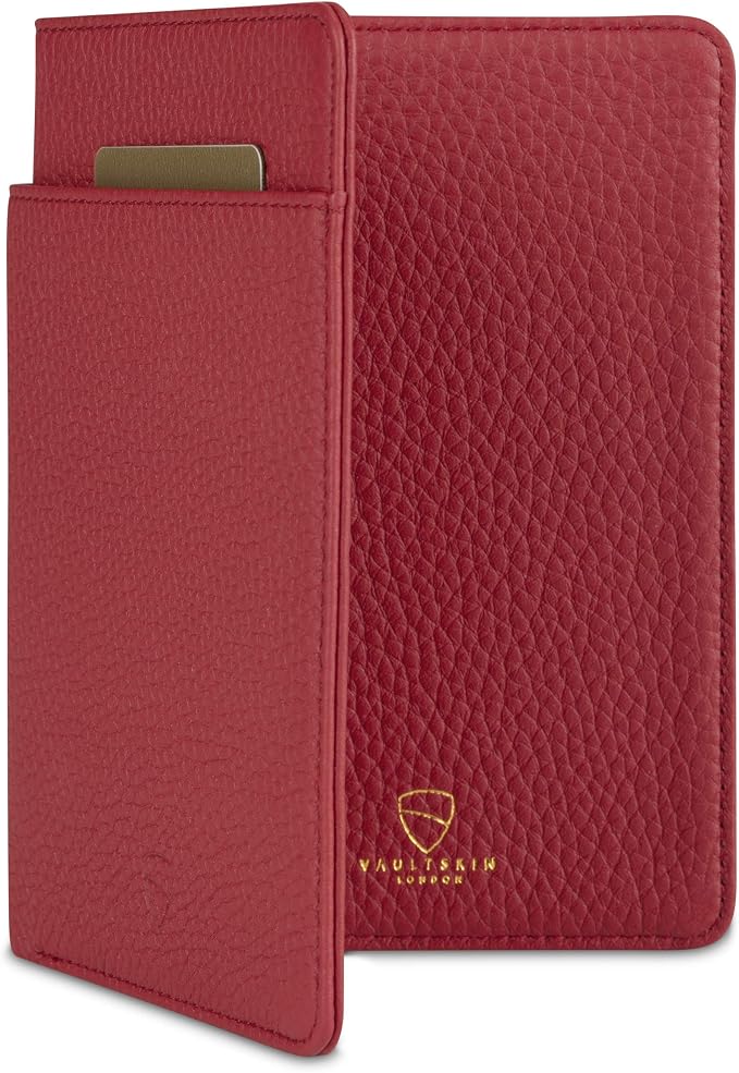 Vaultskin Leather Passport Holder, Slim RFID Blocking Travel Wallet by VAULTSKIN-MinimalistWalletsiPhoneCases