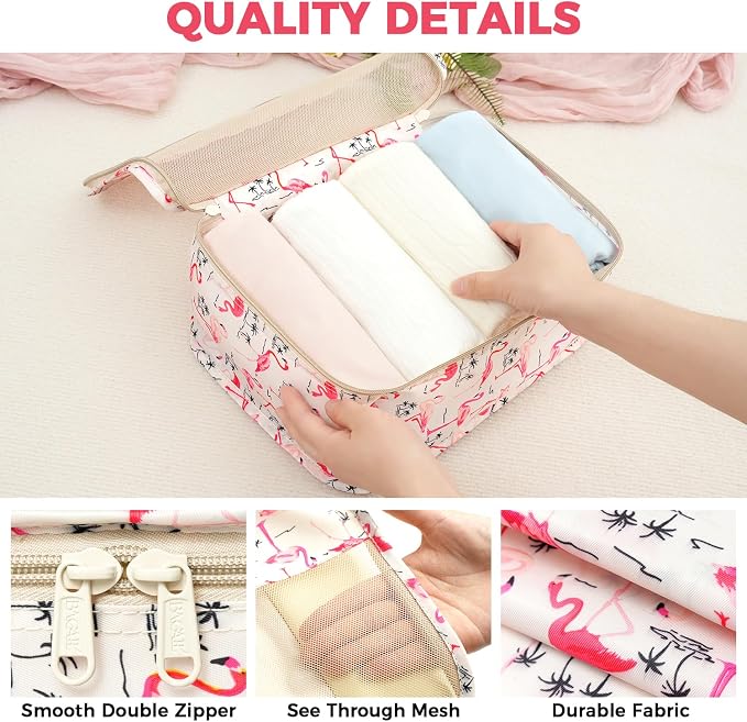 BAGAIL 9 Set Packing Cubes Luggage Packing Organizers - Image 6