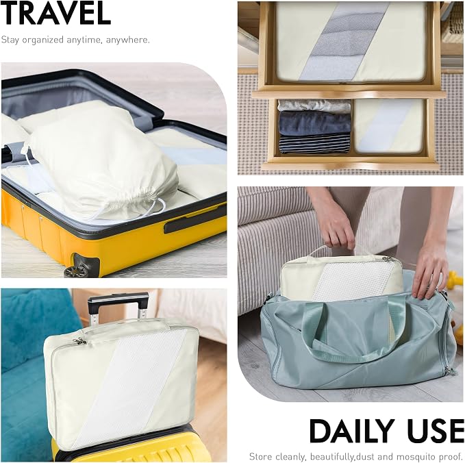 WVM Packing Cubes for Travel, 8 Set Luggage Organizer Bags - Image 6