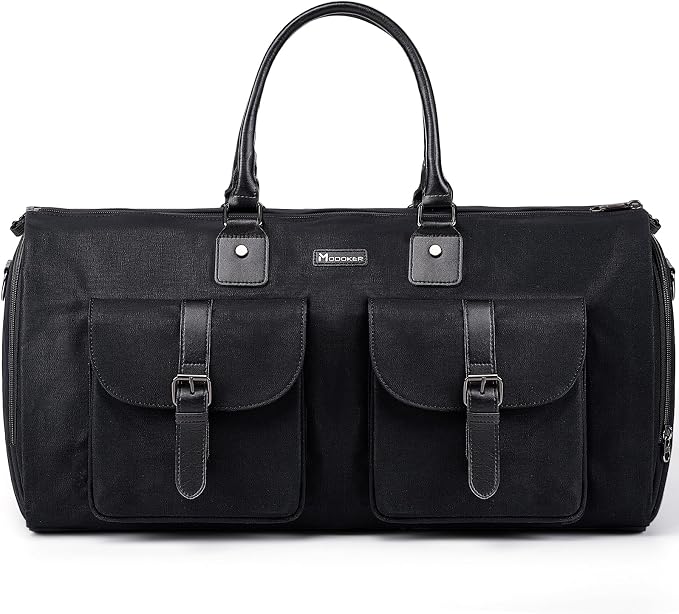 Modoker Garment Convertible Weekender Bag, Carry on Canvas Garment Duffle Bag by Modoker