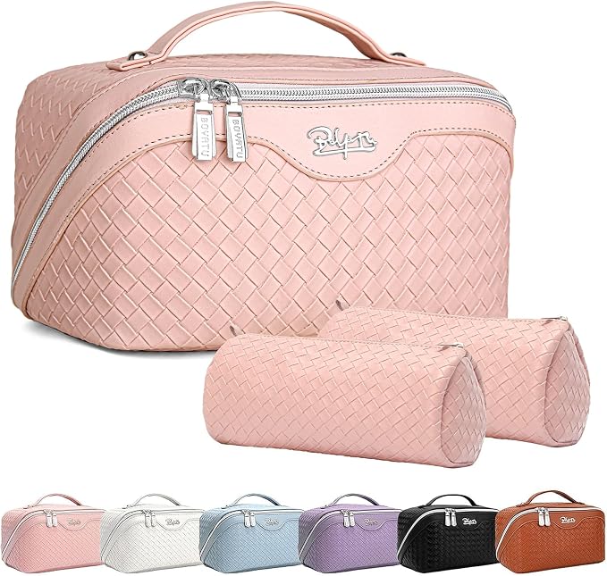 BOYATU Travel Makeup Bags for Women: Large Cosmetic Bag Waterproof by BOYATU