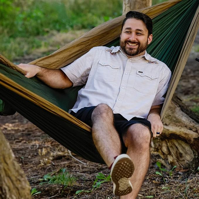 Grand Trunk Double Deluxe Parachute Nylon Hammock - 500lb Capacity Camping - Image 8