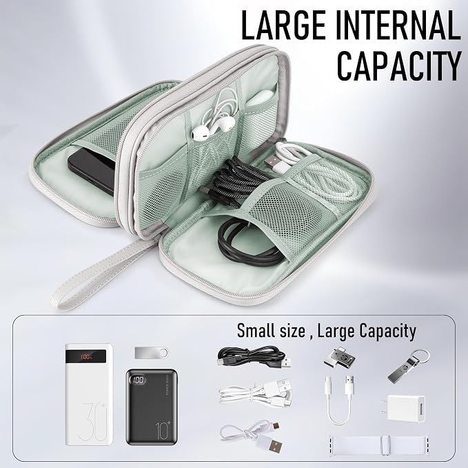 Leather Travel Electronic Organizer - Image 4