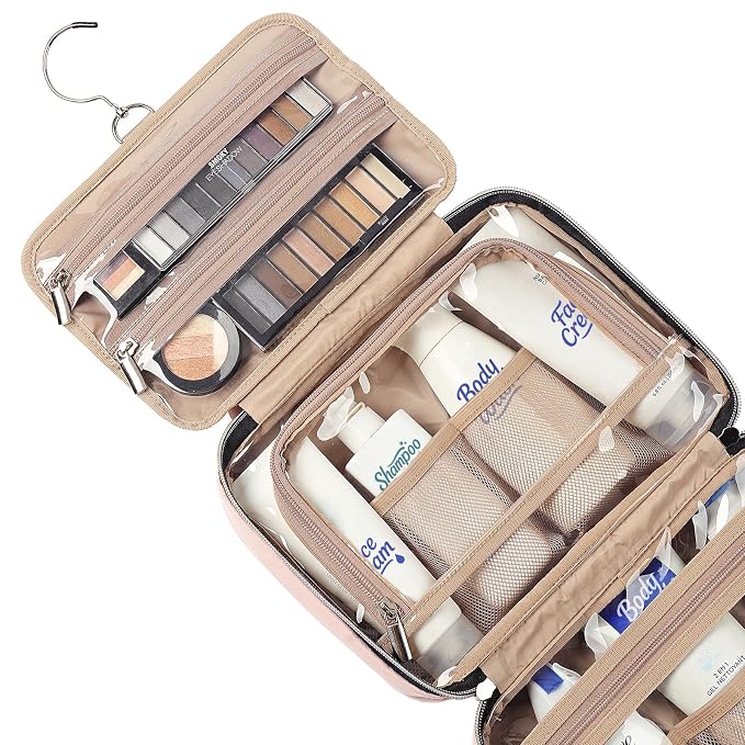 NISHEL Travel Toiletry Bag for women, Portable Hanging Organizer for - Image 4