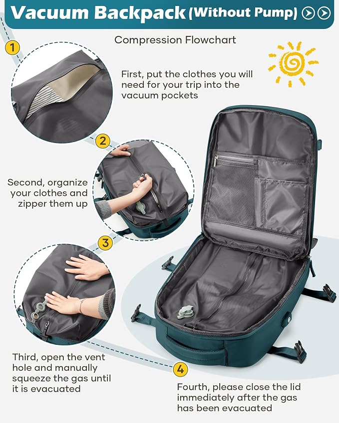 Vacuum Backpack Travel Laptop Backpacks - Image 4