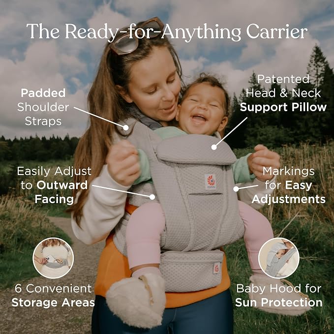 Ergobaby Omni Deluxe Baby Carrier Newborn to Toddler - Image 2