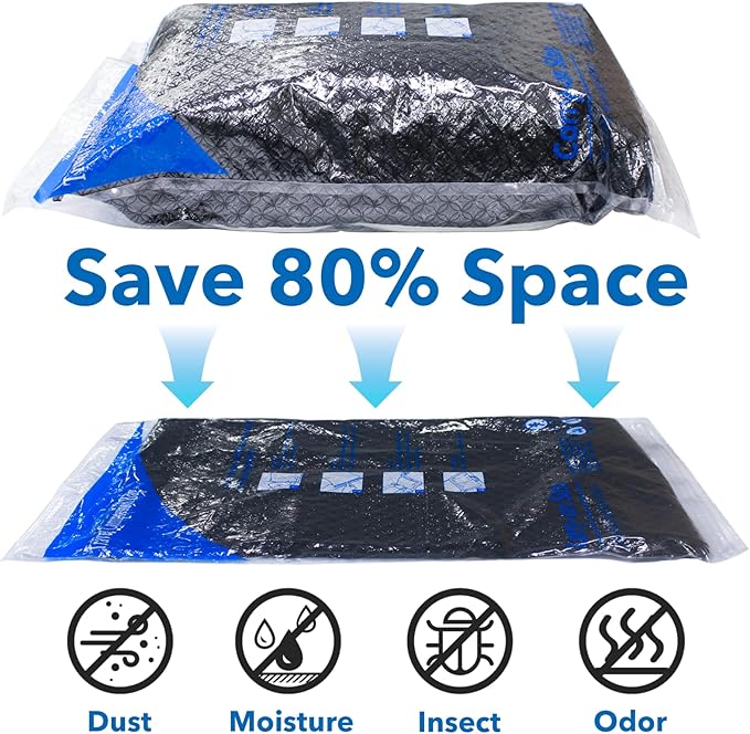 12 Pack Compression Bags for Travel | Vacuum Seal Storage Bags for Luggage & - Image 5