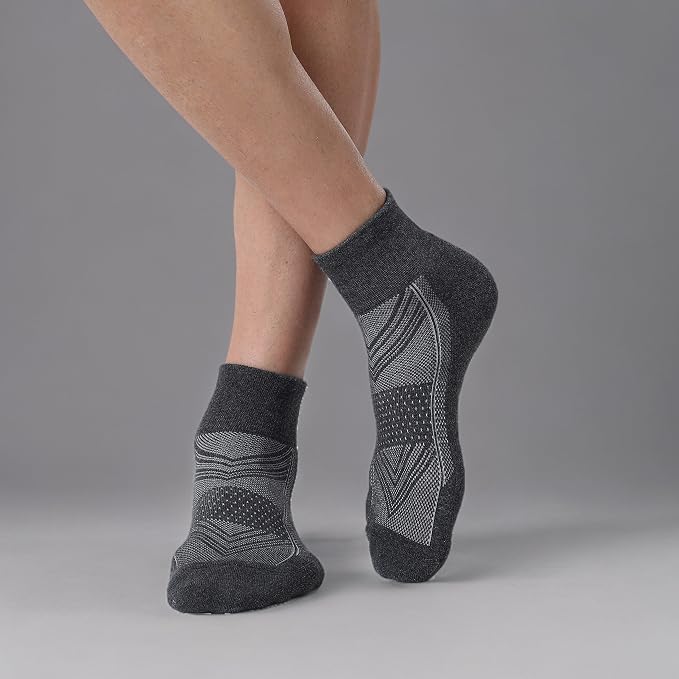 CS CELERSPORT 6 Pairs Women's Running Ankle Socks Athletic Sport Socks Cushioned - Image 8