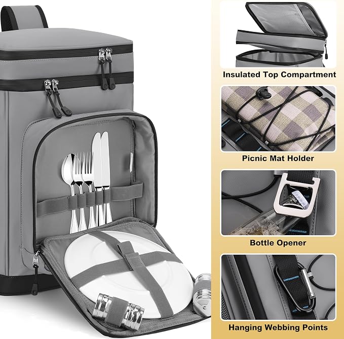 42Cans Cooler Backpack Insulated Leak Proof - Image 4