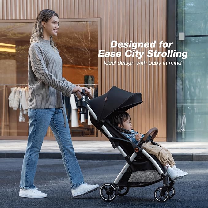 Travel Stroller, Overhead-Friendly Compact Baby Stroller, Self-Folding Toddler - Image 6