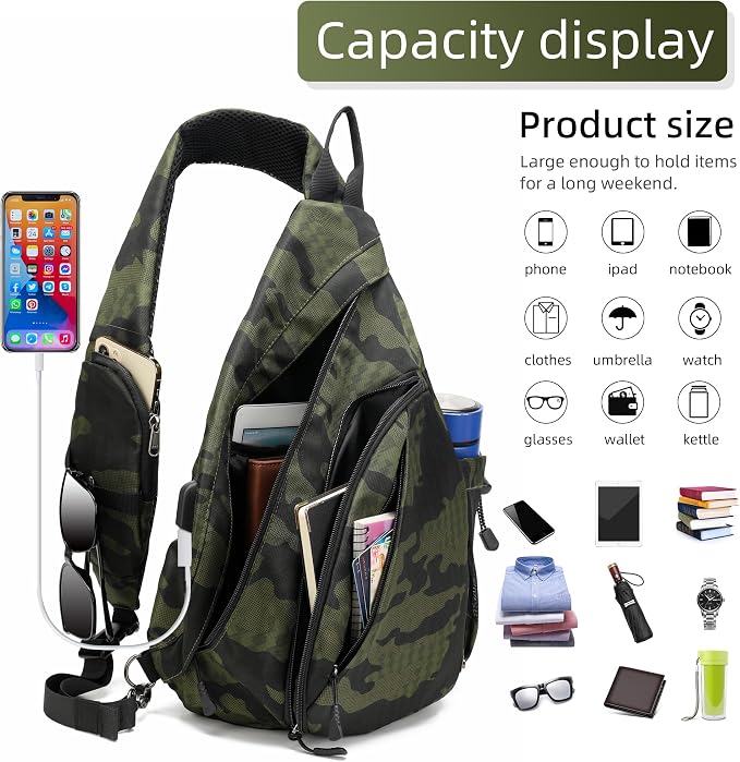 Water-Proof Sling bag/Crossbody Backpack/Shoulder Bag - Image 3