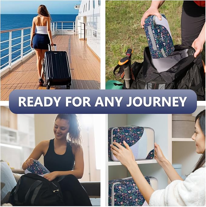 8 Set Packing Cubes for Travel, Gifts for Women Mom, Anti-Tearing Suitcase - Image 6