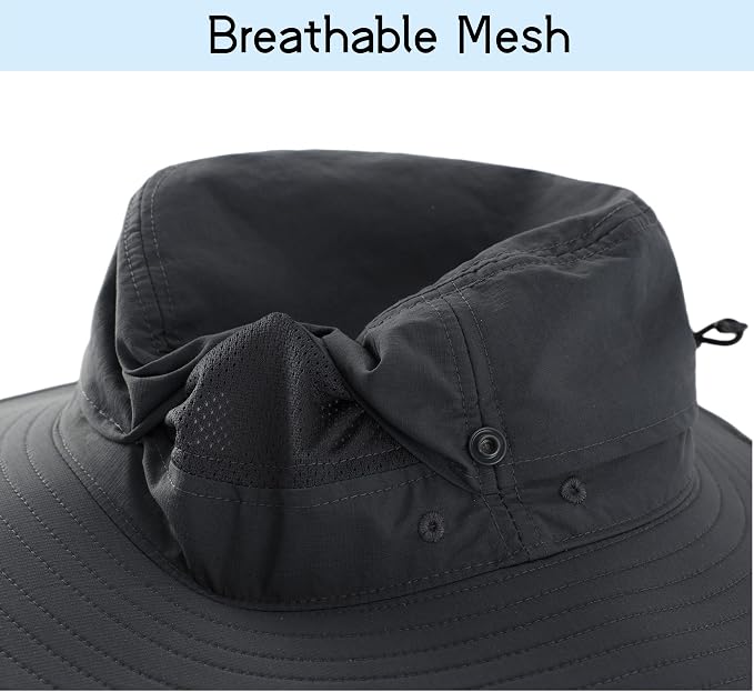 Connectyle Sun Hat for Men Women Outdoor UV Protection Safari Hat for Fishing - Image 5