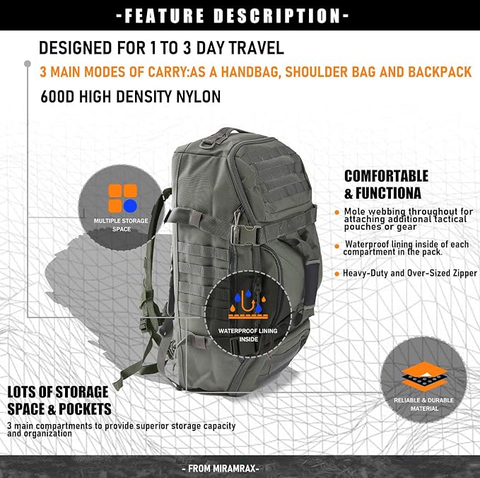 Gym Bag Duffle Bags Backpack - Image 2