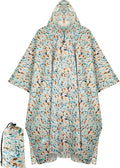 PTEROMY Hooded Rain Poncho for Adult by PTEROMY