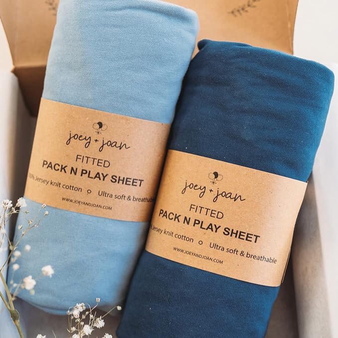 Pack and Play Sheets Fitted – Compatible by JoeyJoan