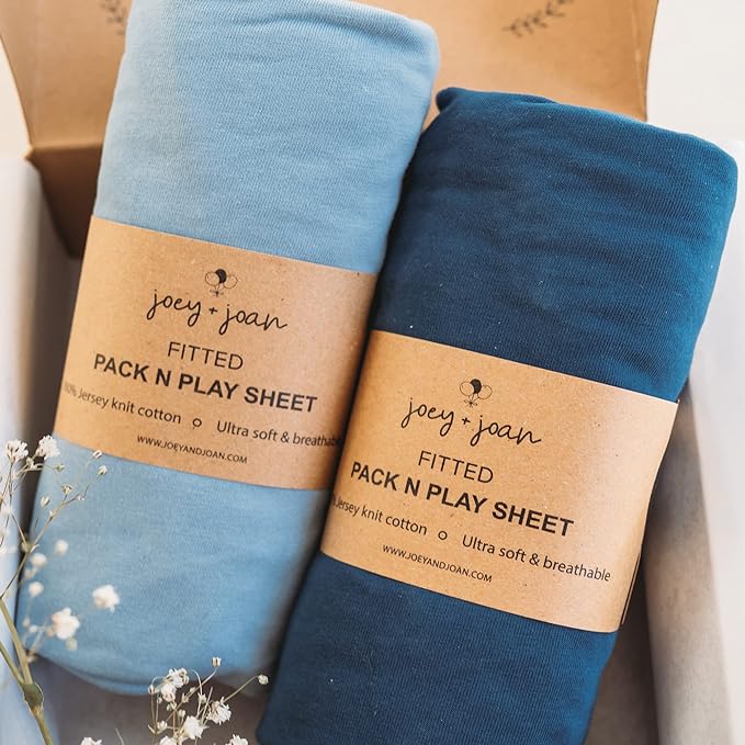 Pack and Play Sheets Fitted – Compatible by JoeyJoan
