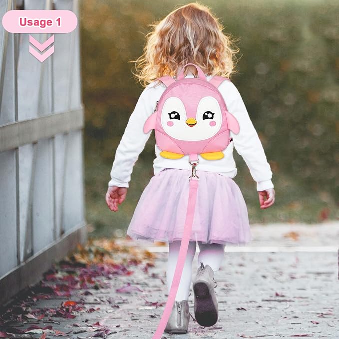 Accmor Toddler Harness Backpack Leash, Cute Penguin Kid Backpacks - Image 5