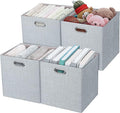 Posprica 3X Thicker Fabric Storage Cubes 13 inch Collapsible Storage Bins by Posprica