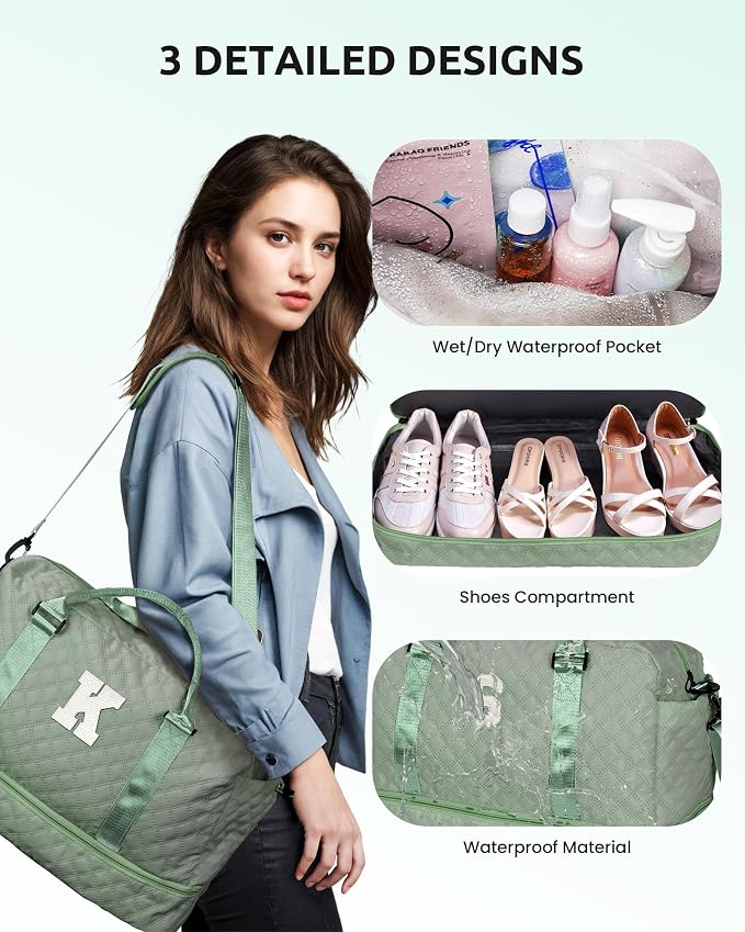 Tween Girls Gifts, Birthday Gift-Initial Travel Bag - Image 4